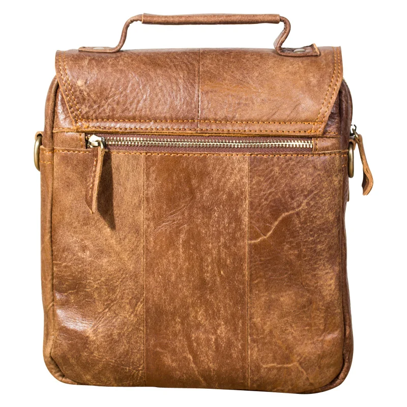 Сумка-мессенджер из натуральной воловьей кожи в стиле ретро | Багаж и сумки