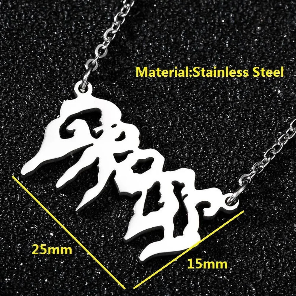 Колье с подвеской в виде буквы из нержавеющей стали|Цепочки| |