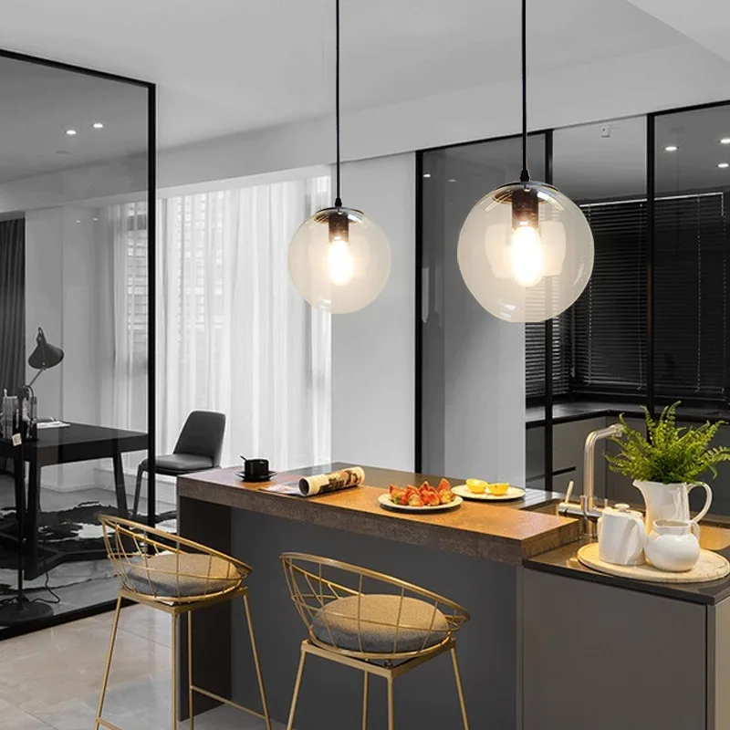 Простая Люстра для ресторана в скандинавском стиле креативная бара спальни