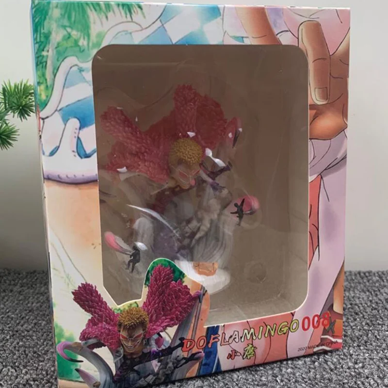 Аниме One Piece Q статуя Donquixote Doflamingo battle Ver. ПВХ экшн фигурки модели игрушки|Игровые и