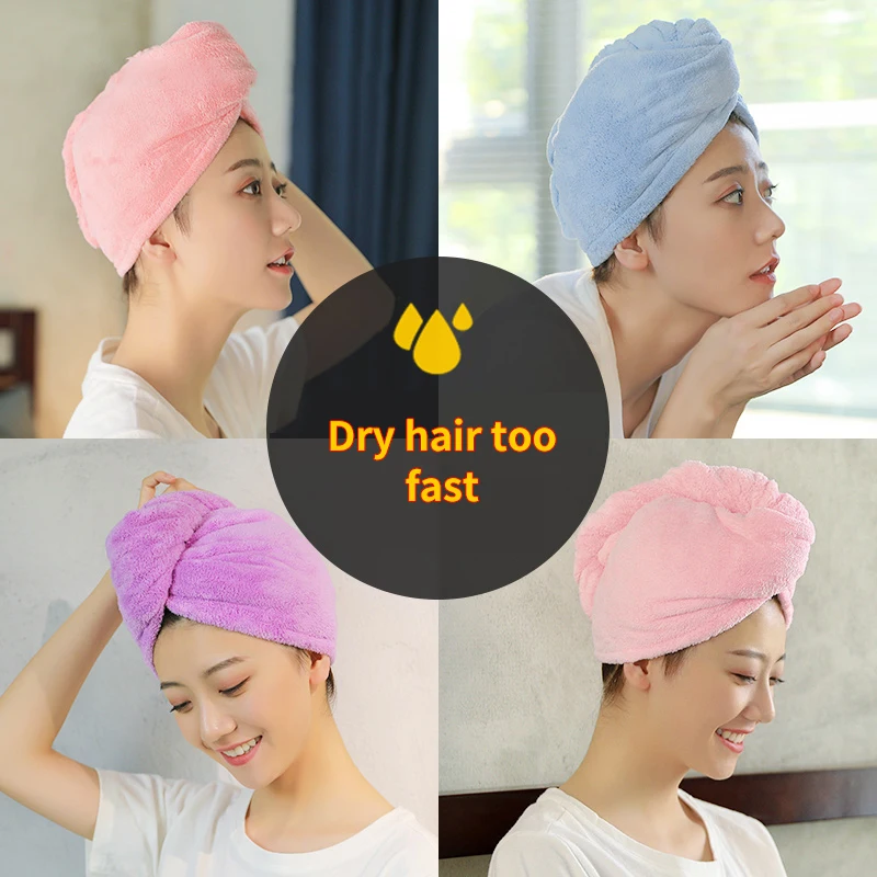 1 шт. микрофибра после душа для сушки волос обертка женщин и девушек Дамское