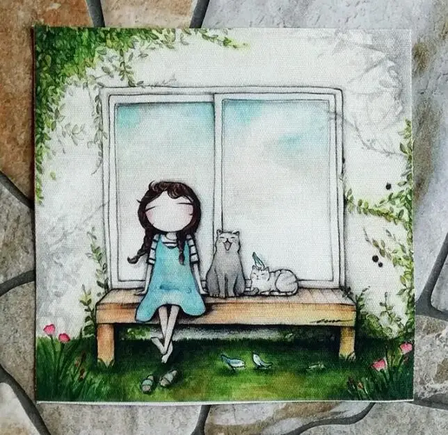 H113-1 15x15cm ZENGIA девушки хлопок холст ткань для DIY шитье лоскутное Декор ткань для кошелька/сумки/подушки ручная окрашенная ткань - Цвет: H113-1 15x15cm