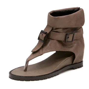 

Fashion Womens Shoes 2021 Flip Flops Platform Clogs Wedge Med Buckle Beige Heeled Sandals Increasing Height Luxury New Correctiv