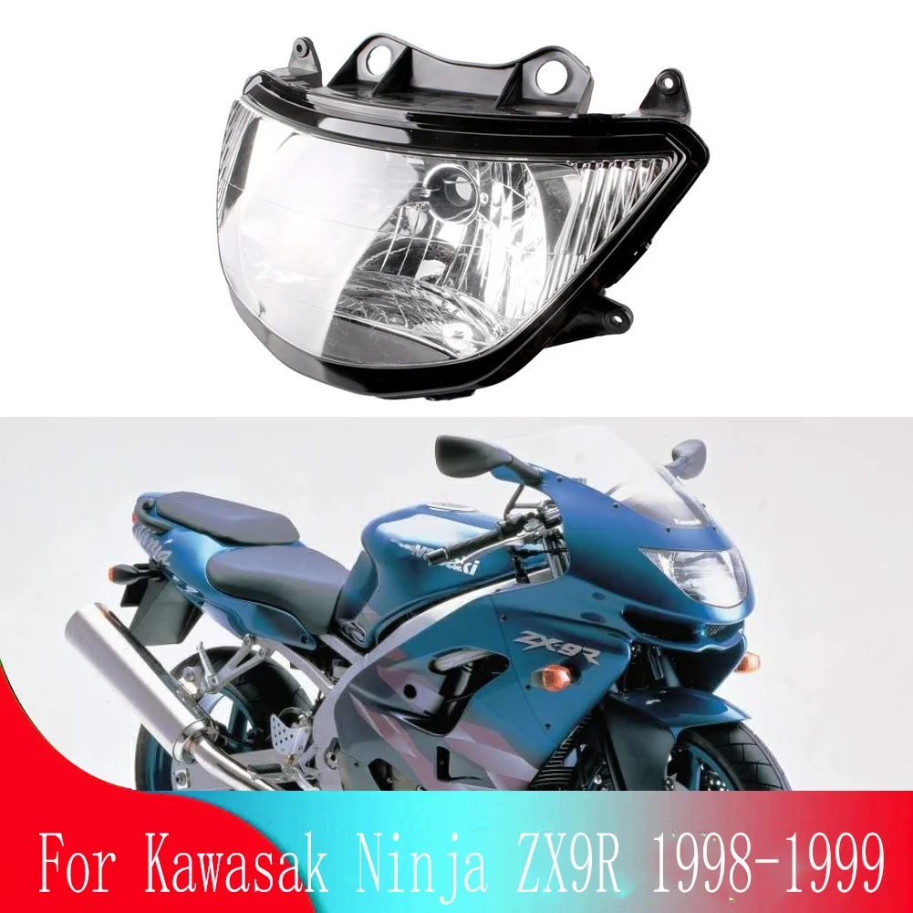 

For Kawasaki Ninja ZX9R ZX-9R 1998 1999 Cafe Racer Motorcycle Accessories Front Headlight Headlamp Head Light Lighting Lamp