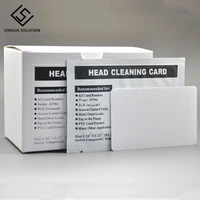 100pcs hotel door lock card reader atm cleaning card atm swipe dip card readers cleaning card