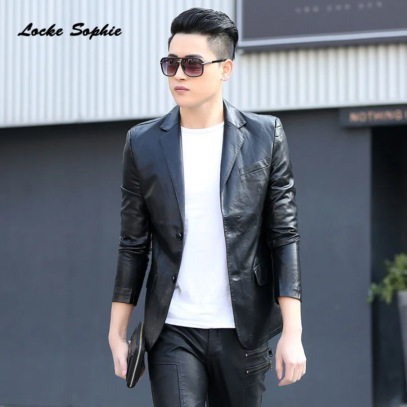 Мужская модель локомотивная куртка блейзеры осень 2020 искусственная кожа