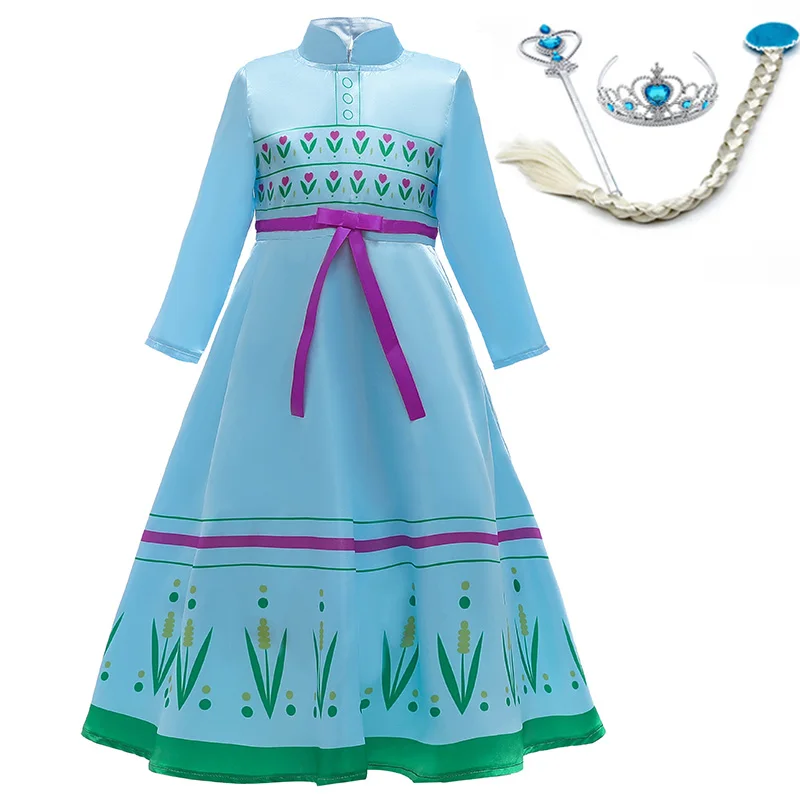 Christmas Girls Dress Carnival Cosplay Party Kids Dresses For Costume Elegant Princess Children Clothing 3 4 12 Year | Детская одежда и