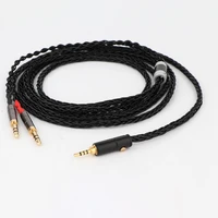 preffair hifi silver plated headphone upgrade cable for sundara aventho focal elegia t1 t5p d7200 d600 d7100 mdr z7