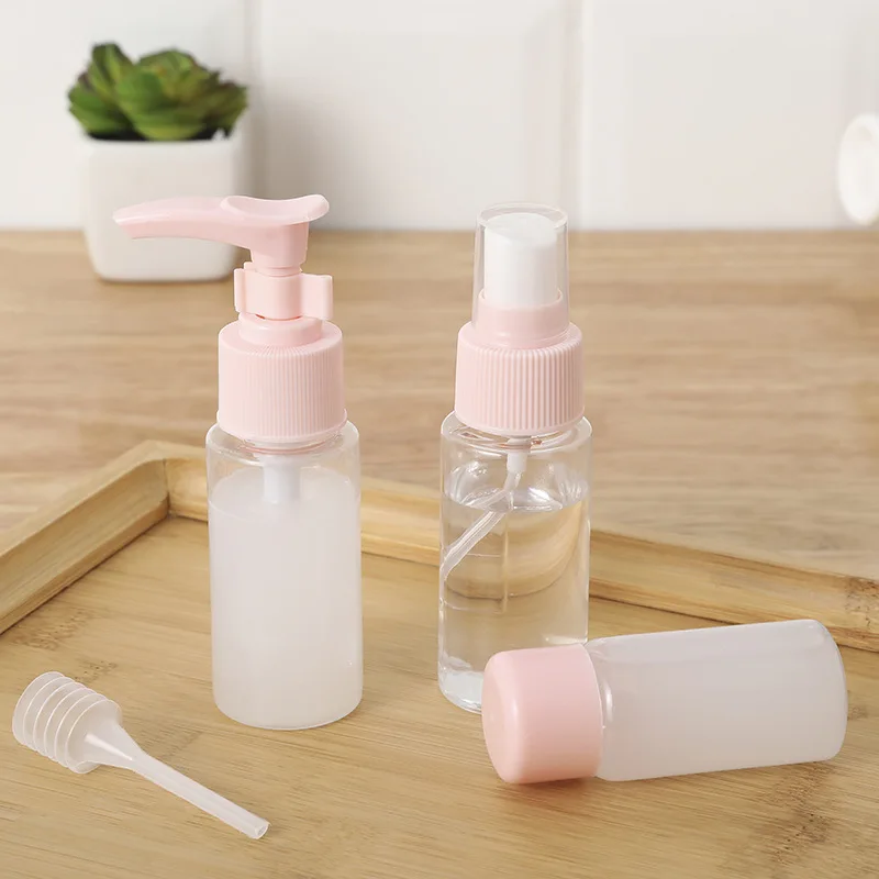 

1 Set Empty Bottle Portable Cosmetic Dispenser Spray Pressed Pump Container for Travel M88