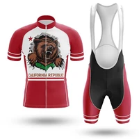2022hot sale california cycling sets bike uniform summer cycling jersey set road bicycle jerseys mtb breathable cycling clothing