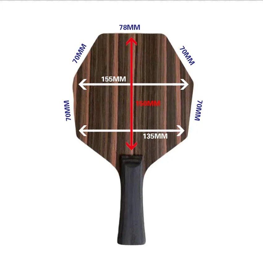 Cybershape Ebony Material Table Tennis Blade Racket Offensive Curve Hexagonal Ping Pong | Спорт и развлечения