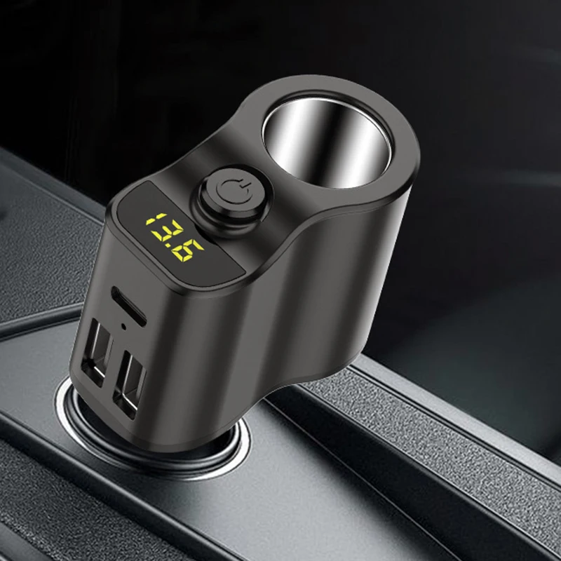 

Dual USB Car Charger Digital Display Lighter 5V 3.1A Tablet GPS Adapter Charger for Huawei iPhone Car-Charger