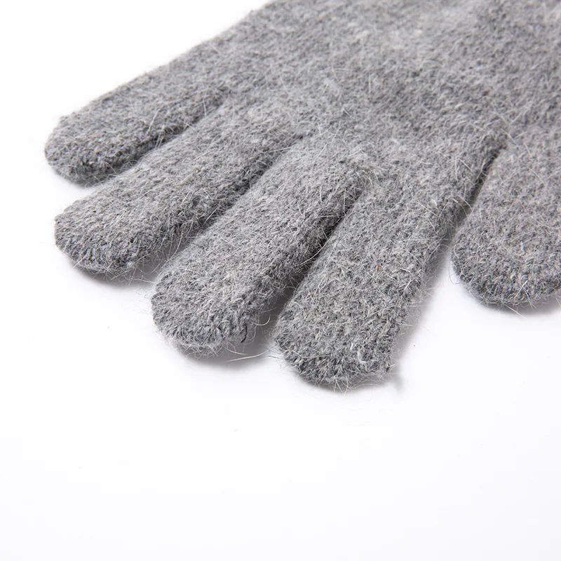 New Winter Women Soft Warm Knit Gloves Fashion Rabbit Hair Warmer Girls' Bright Color | Аксессуары для одежды