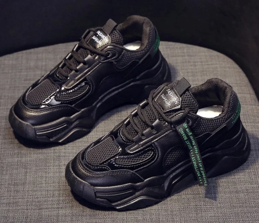 

Women Fashion Shoes Solid Color Casual Sport Sneakers Female Casual Women's Vulcanize Shoes Comfortable Mesh Women's Shoes