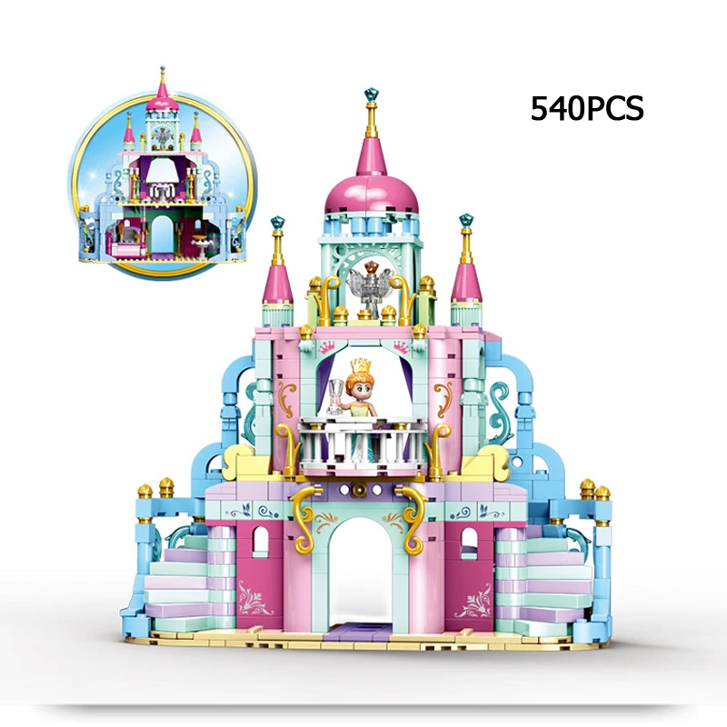 Сказочная история сцена Принцесса замок MOC строительные блоки фигурки сборка