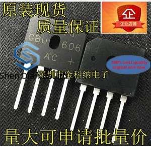 10pcs 100% orginal new in stock Induction cooker rectifier bridge GBU606 GBU608 GBU610 GBU6J GBU6K charger flat bridge