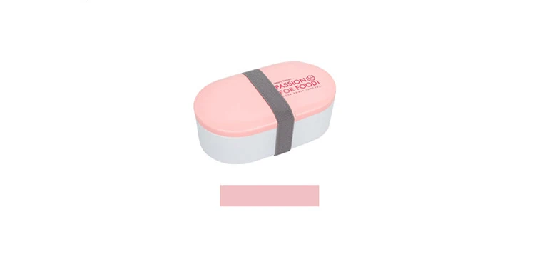 P-Pink Двухслойный Ланч-бокс Для Путешествий, Походов, офиса, высокой емкости, Герметичный пищевой контейнер для микроволновой печи, портативный свежий контейнер для обеда ребенку - Цвет: P-Pink