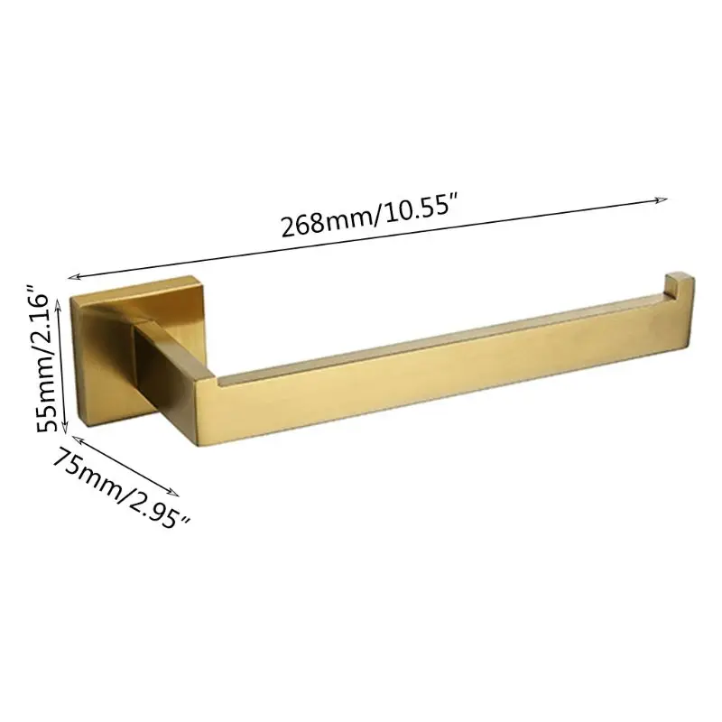 

Wall-mounted towel bar Towel Rack Towel Holder hanger Paper roll holder pole Roll paper hanging rod Stainless Steel bathroom