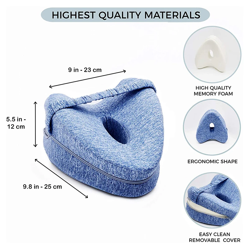 1pc Memory Heart-shaped Pillows Super Fast Logistics Foam Slow Rebound Plastic Leg Sleep Stress Relief for Great Bedding | Дом и сад
