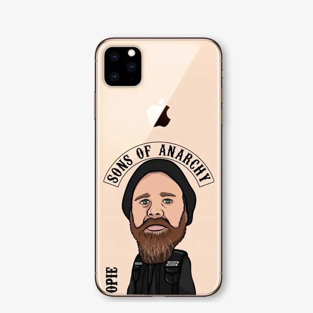TPU Американский ТВ сыновья анархия Мягкий ТПУ чехол для телефона iPhone 11 11Pro 5 SE 6 Plus 7 7plus 8 Plus X XS XSMAX XR чехол - Цвет: TPU