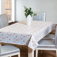 rectangular tablecloth home waterproof oil proof plastic tablecloth pvc composite non woven tablecloth cloth