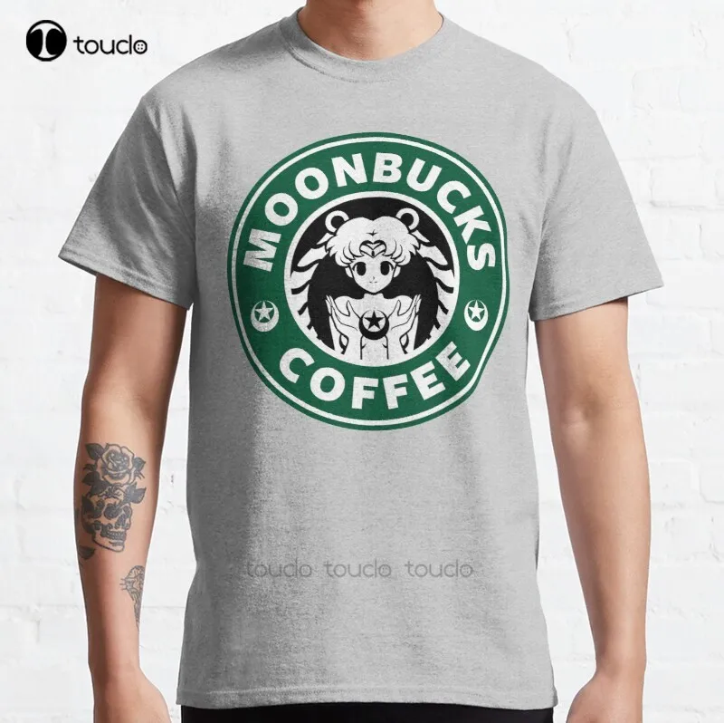 

New Moonbucks Coffee Classic T-Shirt Cotton Men Tee Shirt