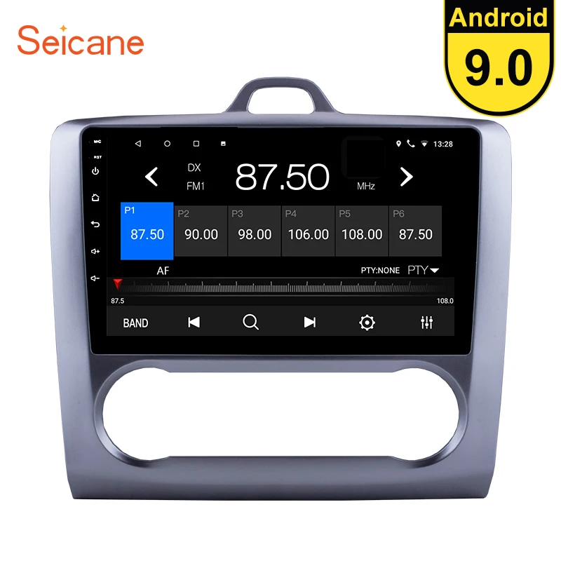 Seicane 9 дюймов Android 0 головное устройство плеер для 2004 2008 2009 2010 2011 Ford Focus Exi AT с Mirror Link