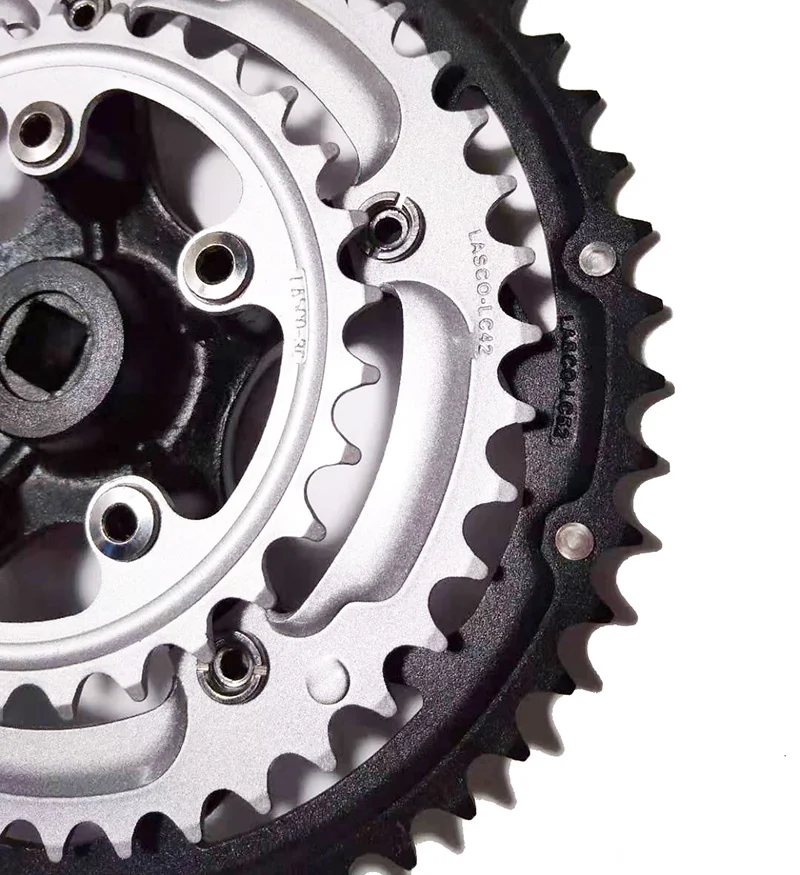 Сверхлегкий алюминиевый сплав 52/42 / 30T 170 мм BCD130 Bike Crankset Road Fold bike Цепное