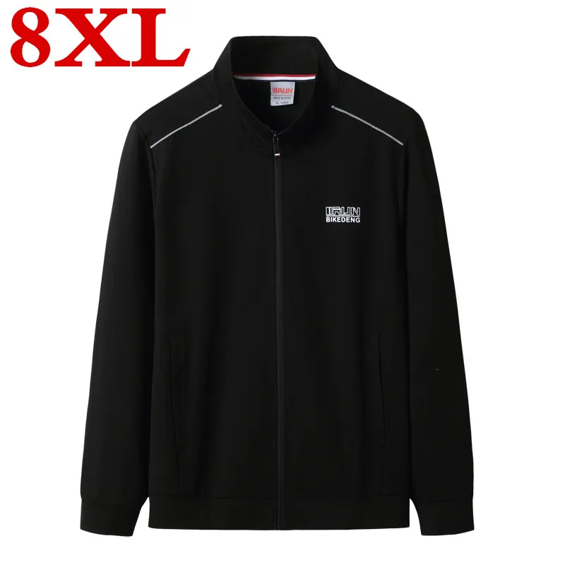 

Ветровка мужская с воротником-стойкой, тонкая куртка-бомбер, большие размеры 8xl 7xl, весна-осень