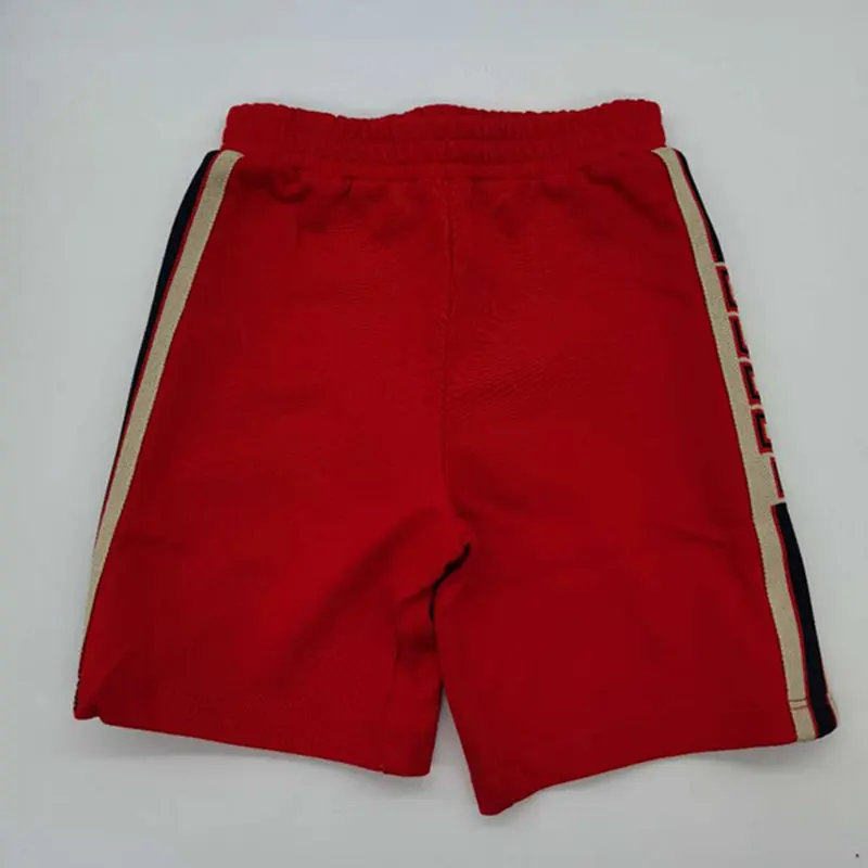 2020 New Summer Brand Sport Shorts for Baby Boy Kids Red&amp&ampGrey Trunks Clothing For Children | Мать и ребенок