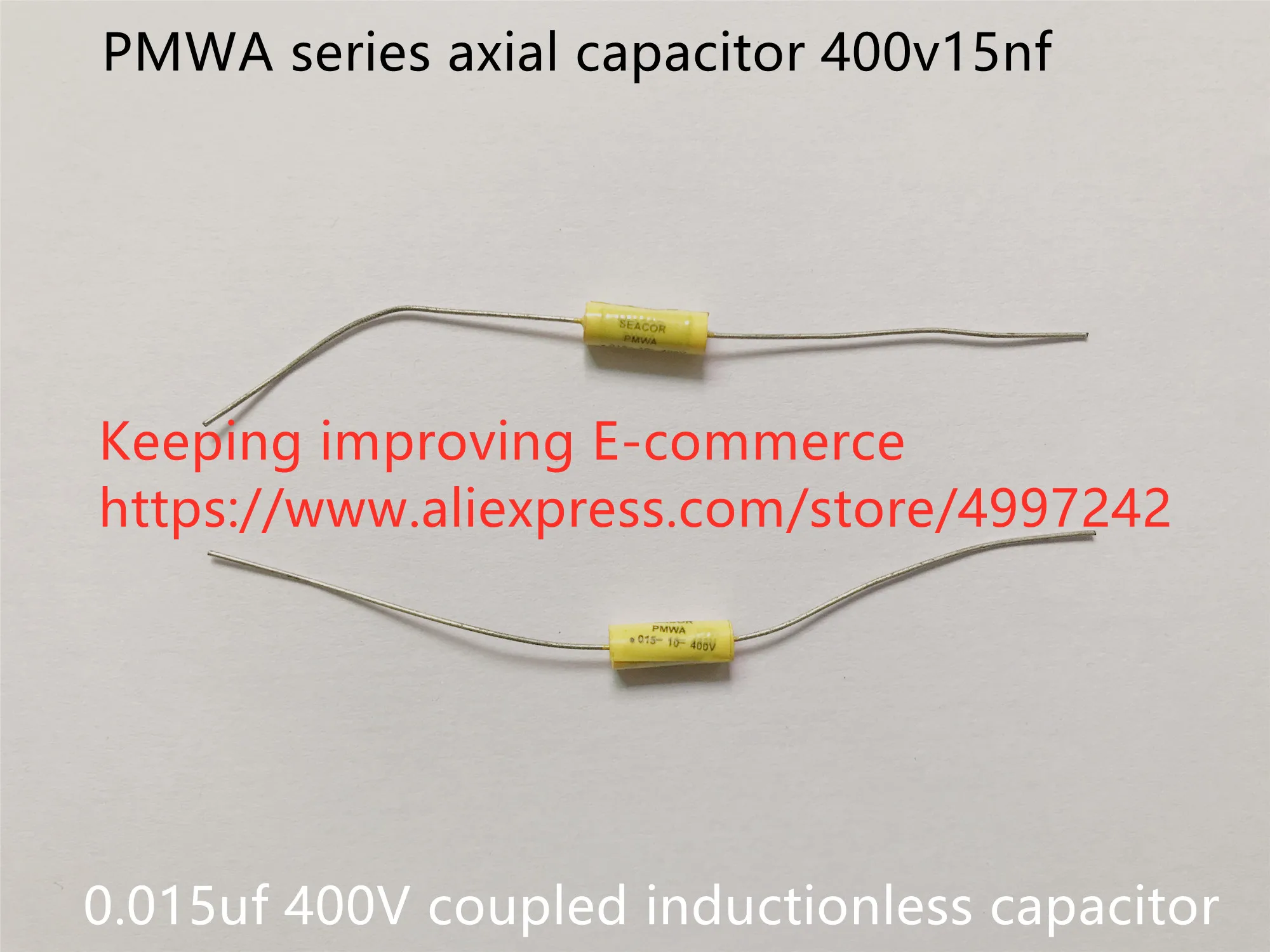 Оригинальный новый 100% импорт серии PMWA осевой конденсатор 400v15nf 0 015 мкФ 400V