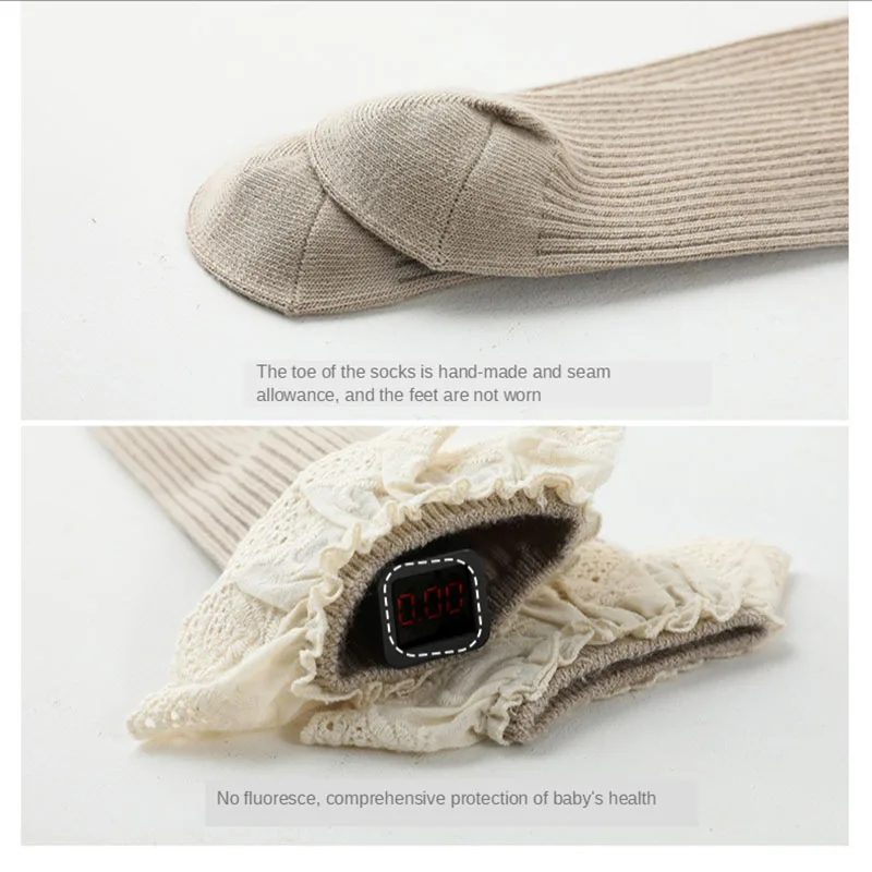 

New Baby Girls socks Long Socks Kids Knee Lengths Soft Cotton baby Socks Kids 0-4 Years Knee High Socks