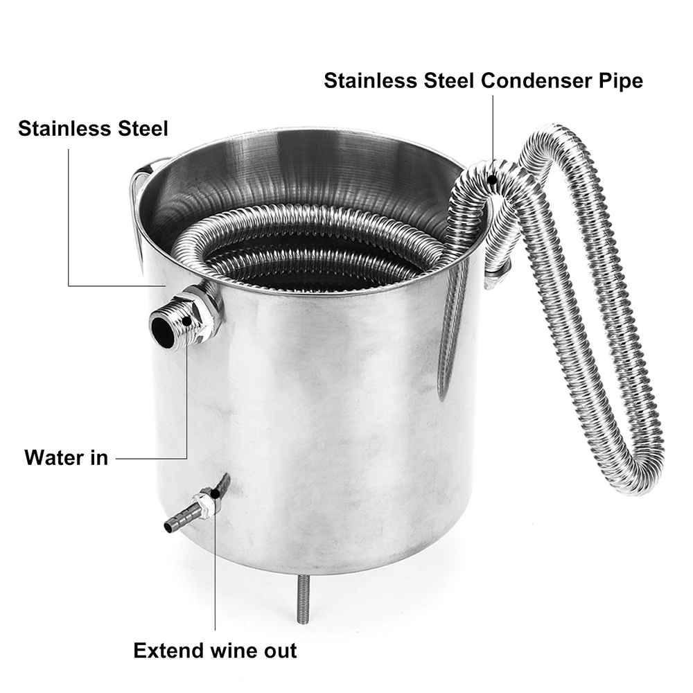 

Moonshine Apparatus Moonshine Distiller Wine Making Homebrew Parrot for Moonshine For Home Brewing Stainless Steel 12/20/33L