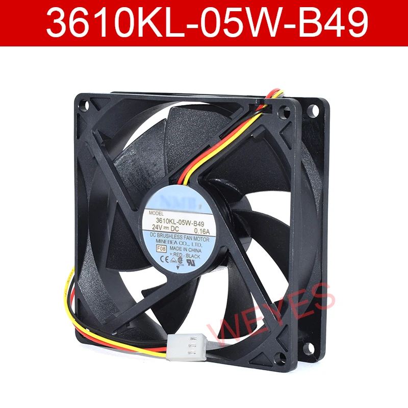 Оригинальный бесщеточный двигатель NMB 24V 0.16A 3610KL 05W B49 3 провода DC|Кулеры и системы