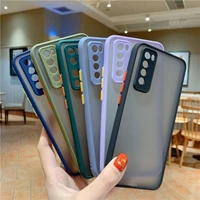fashion camera lens shockproof matte phone case for huawei p40 lite pro plus p30 p20 back cover for huawei mate 20 30 40 pro