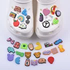 Хит продаж, новинка, подвески Croc, 1 шт., подвески для обуви из ПВХ, Симпатичные животные, кошка, шар, баклажан, морская звезда, пряжка для обуви, украшение для детской вечеринки, подарок