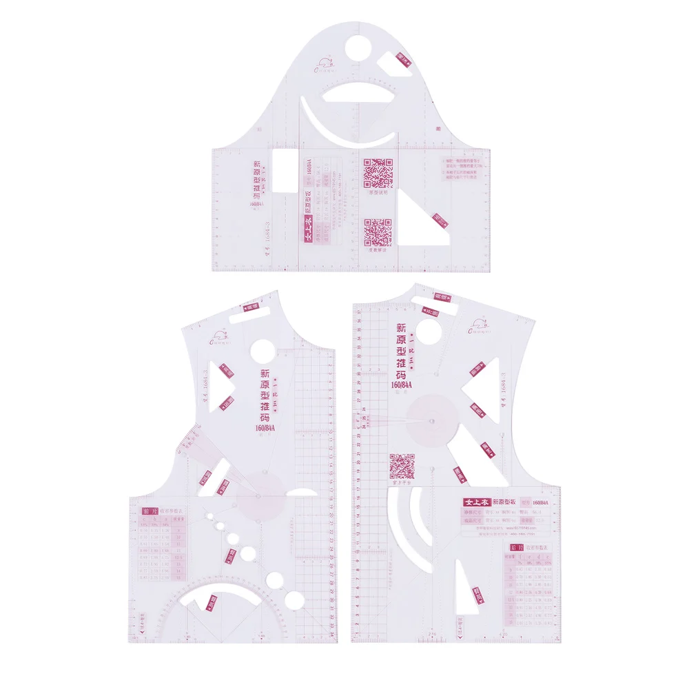 1:3 модная линейка для дизайна в тетрадь маленькая тканевая узор Портной Швейные делая инструменты для куклы