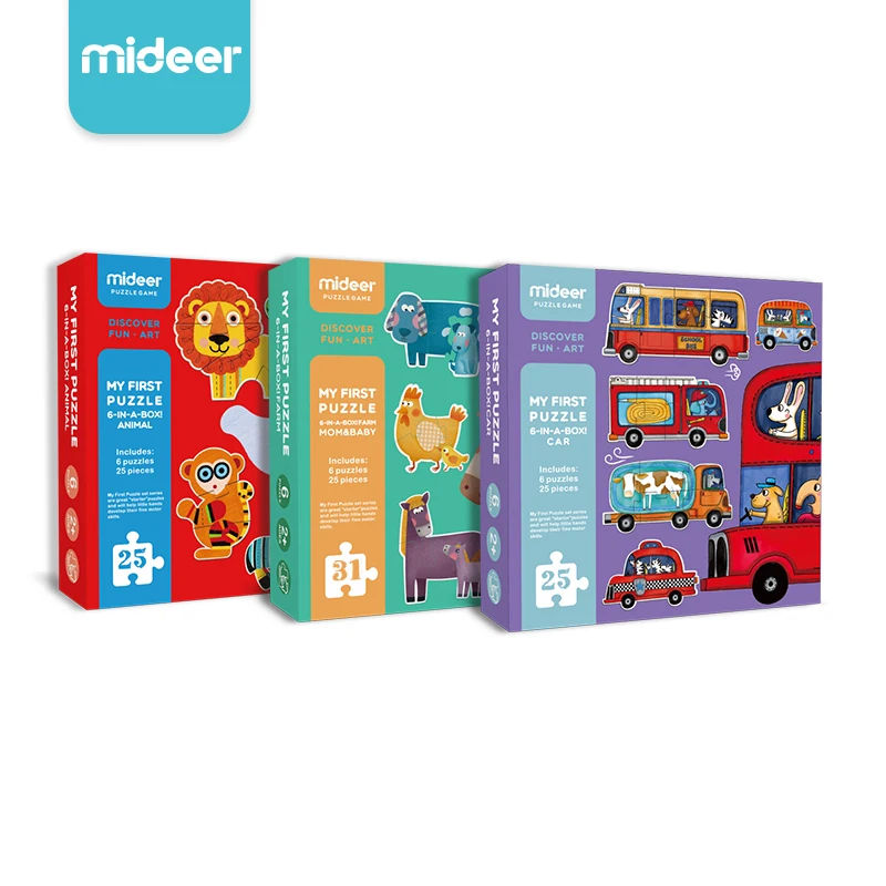 

Пазл 6 в 1 Mideer, 6 в 1, для детей