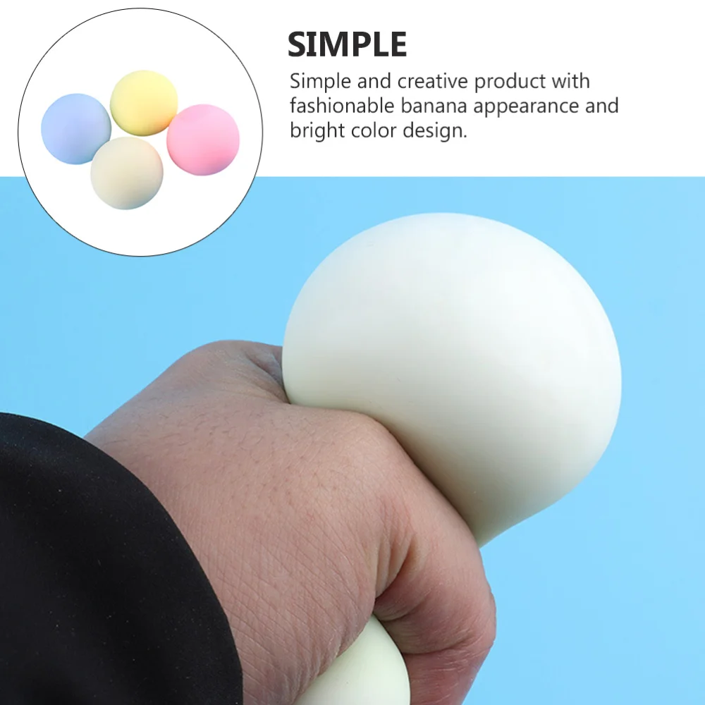 

4Pcs Interesting Vent Toys Flour Plaything Stress Relief (Random Color)