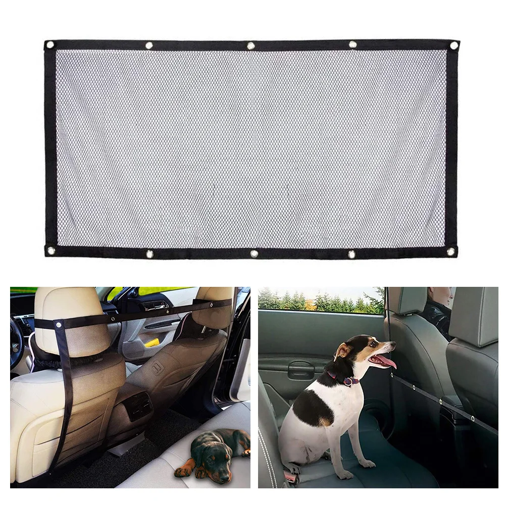 

Dog Isolation Net Car Pet Fence Travel Isolation Barrier Mesh Anti-collision Safety Net Folding Vehicle Back Seat Pet Supplies