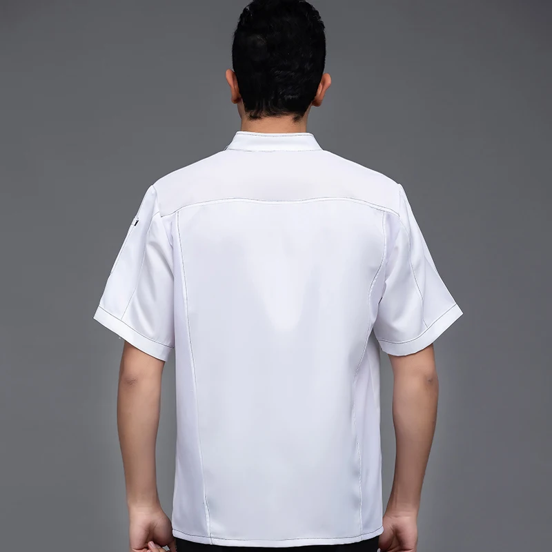 Ресторанная форма шеф повара с коротким рукавом для ресторана мужская и женская