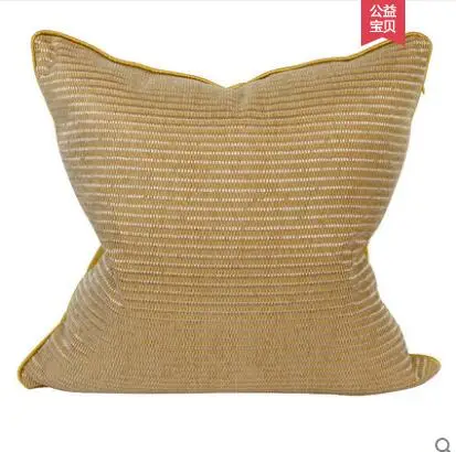 American neoclassical Chinese coffee shop sofa cushion cover coffee color pillowcase custom pillowcase for living room