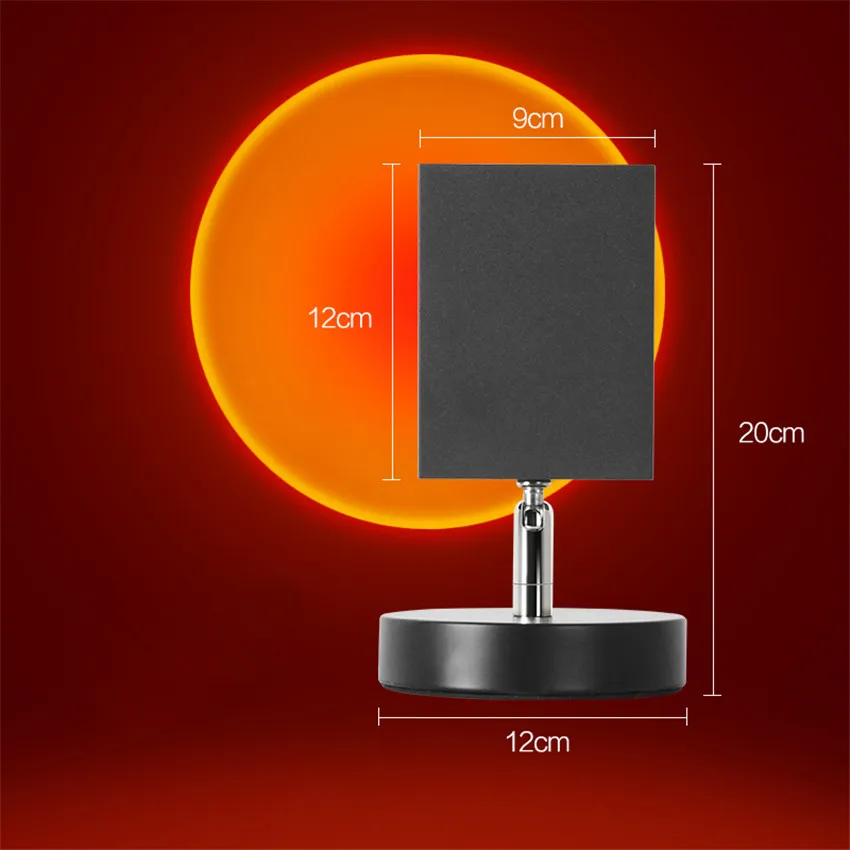 

Sunset Rainbow Art Projection Floor lamp Creative Decoration Designer Atmosphere Lamp Sun Never Sets Floor Light NR-210