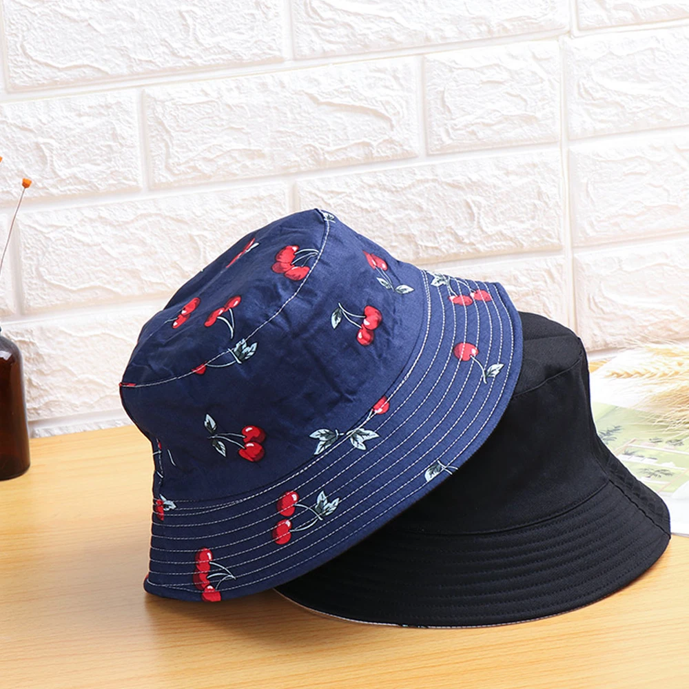 Летняя двухсторонняя Панама хлопковая Складная Рыбацкая шапка для женщин и