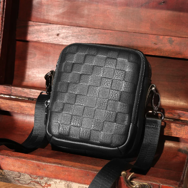 

Cobbler Legend Genuine Leather Men's Crossbody Bags Designer Shoulder Fashion Work Business Messenger Bags For Male Sling