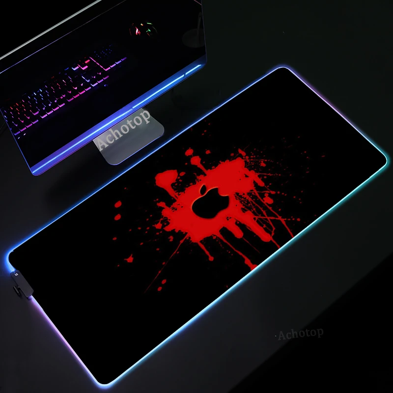 

Apple RGB Large Mouse Pad (CSGO) Gaming Mouse Pad Gamer Computer Mousepad (AWP) Led Backlight Carpet Keyboard Desk Mats XXL Rug