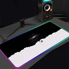 XGZ модный Индивидуальный Черный и белый дизайн RGB коврик для мыши XXL игровой компьютер ПК светодиодные игровые аксессуары коврик для клавиатуры Настольный коврик