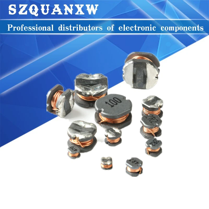 

20 шт., индукторы Питания SMD CD54 5*5*4 мм 2.2uH 3.3uH 4.7uH 6.8uH 10uH 100uH 150UH 220UH 330UH 470UH 680UH 1000UH
