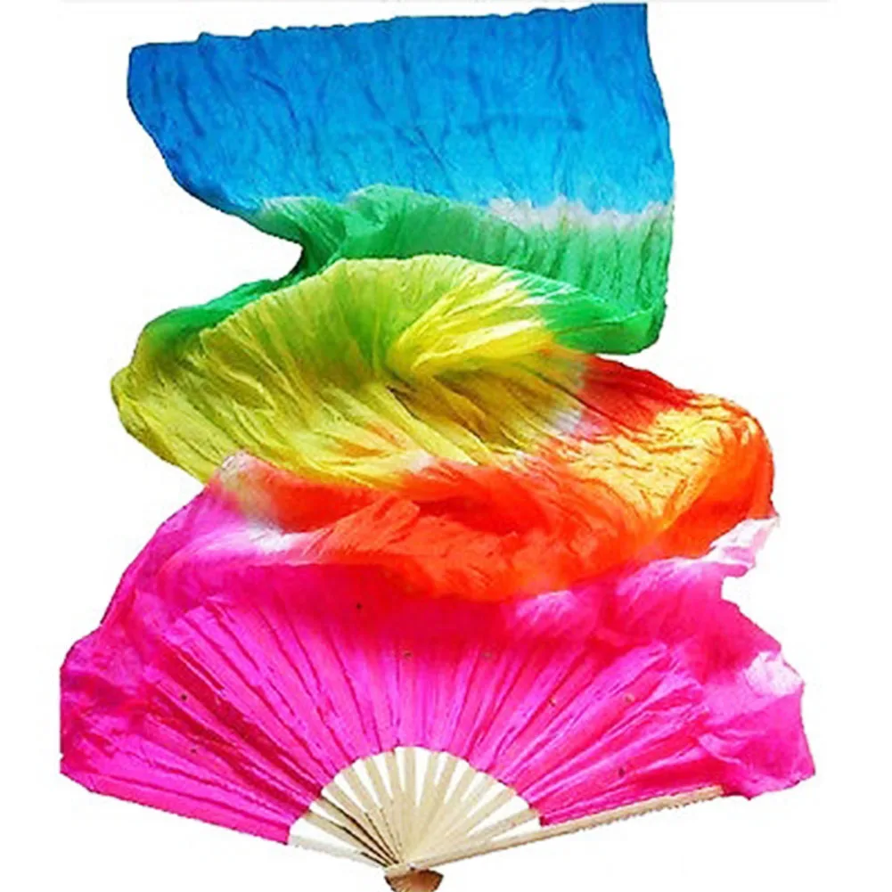 

New High quality Women Dancing Fan Chinese DAMA Square Dance Fans Costume Bamboo Long Fans Veil Fan