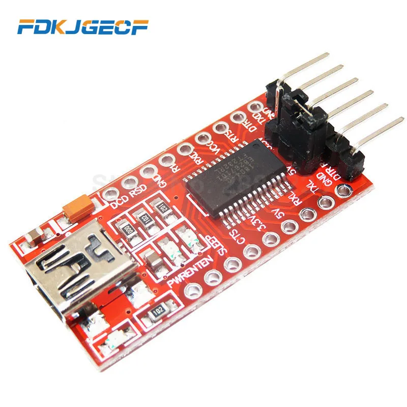 Высококачественный последовательный адаптер FT232RL FT232 FTDI USB 3 В 5 в TTL мини